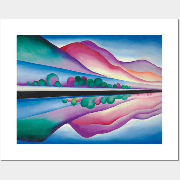 High Resolution Lake George Reflection by Georgia O'Keeffe Wall Art by tiokvadrat